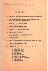 1959-60 Xmas-Hanukah Program